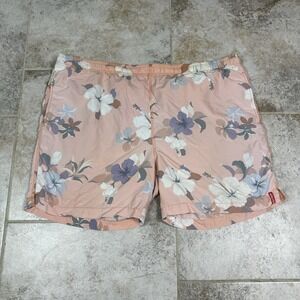 Tommy Bahama Board Shorts Mens XL 100% Nylon Floral Hawaiian Swim Trunks